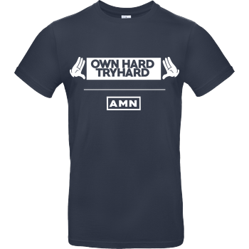 AMN-Shirts - Own Hard B&C EXACT 190 - Navy