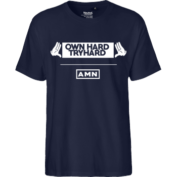 AMN-Shirts - Own Hard Fairtrade T-Shirt - navy
