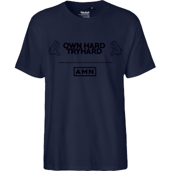 AMN-Shirts - Own Hard Fairtrade T-Shirt - navy
