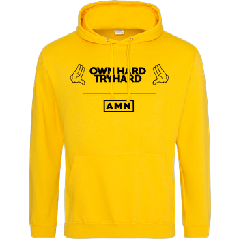 AMN-Shirts - Own Hard JH Hoodie - Gelb