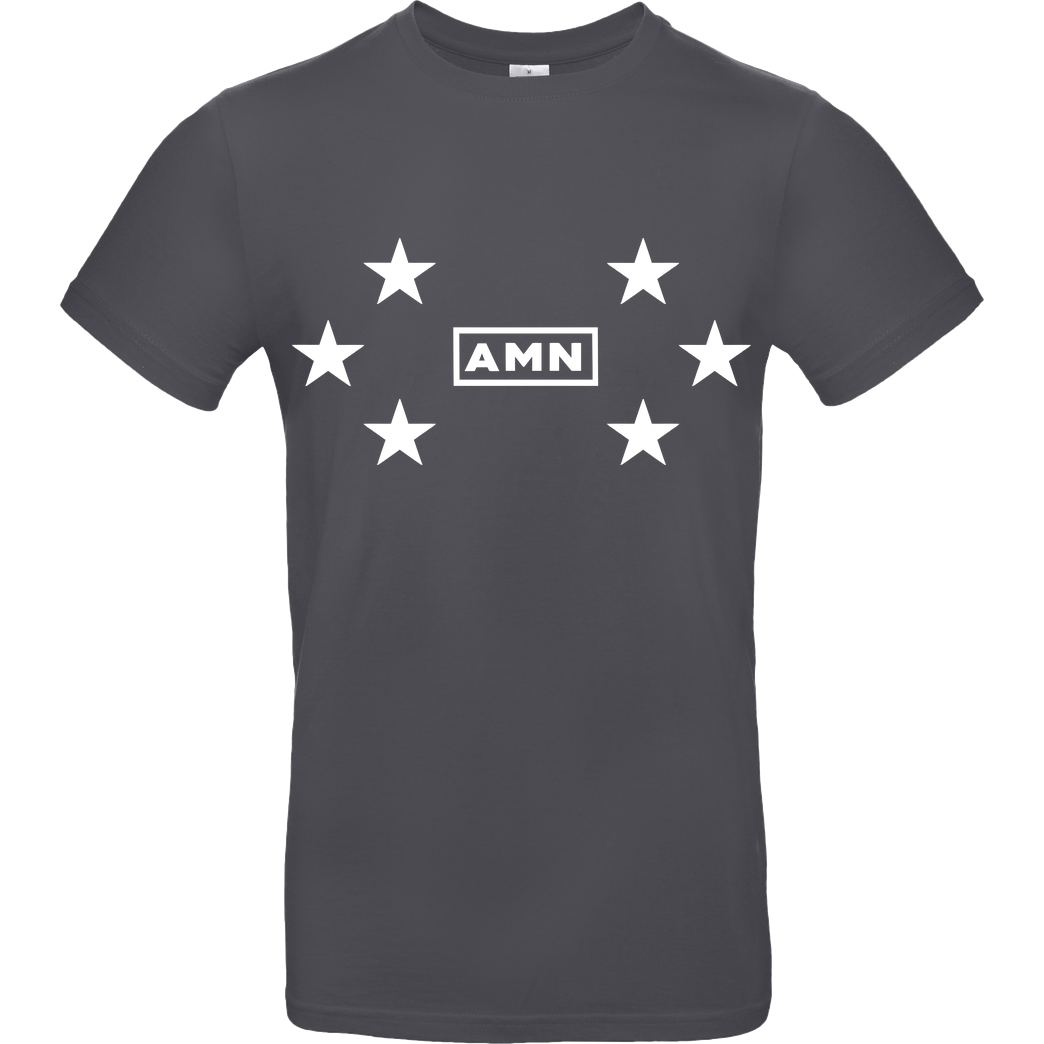 AMN-Shirts.com AMN-Shirts - Stars T-Shirt B&C EXACT 190 - Dark Grey