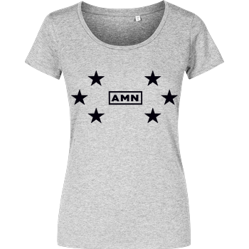 AMN-Shirts - Stars Damenshirt heather grey