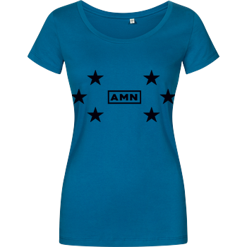 AMN-Shirts - Stars Damenshirt petrol