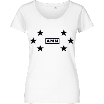 AMN-Shirts - Stars Damenshirt weiss