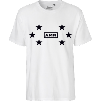 AMN-Shirts - Stars Fairtrade T-Shirt - weiß