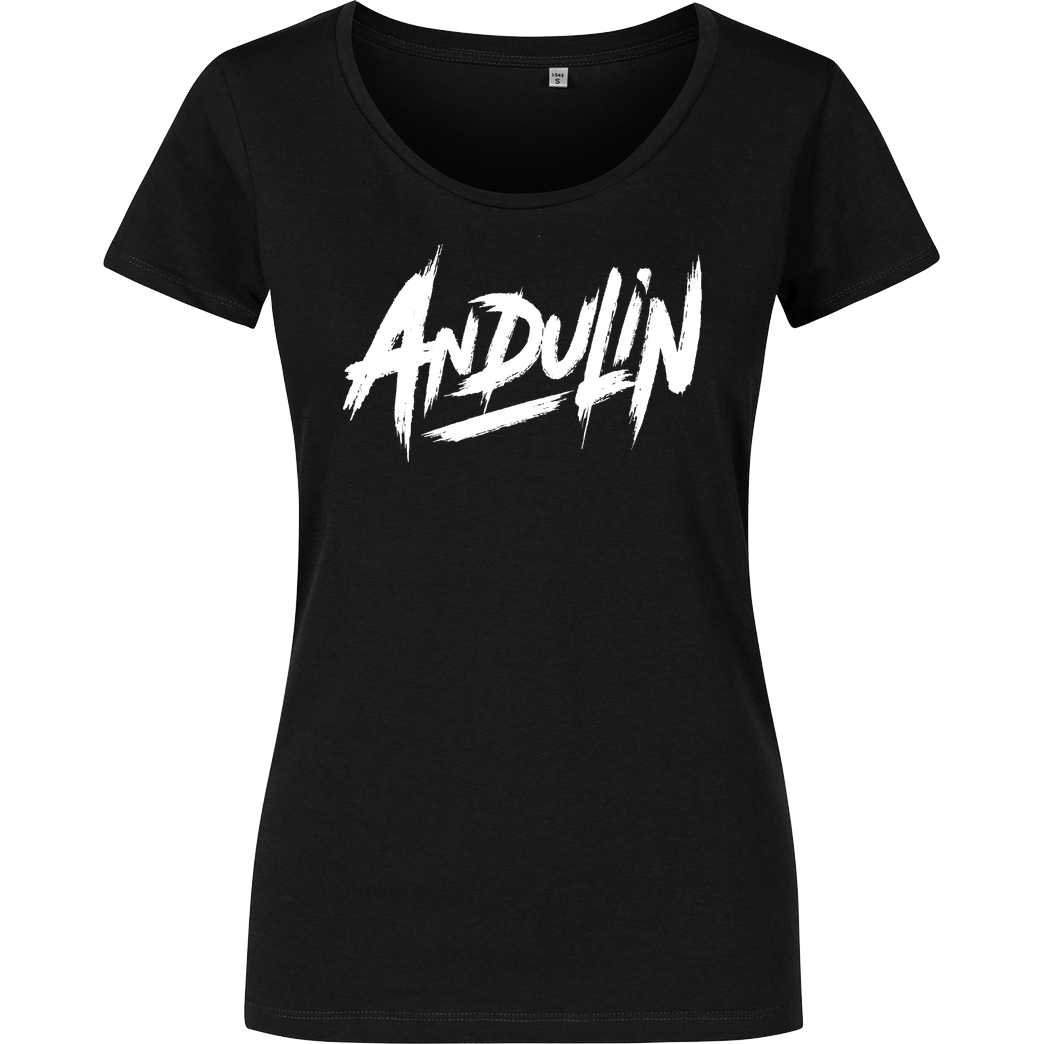 AndulinTv AndulinTv - Andu Logo T-Shirt Damenshirt schwarz