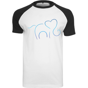 Arri - Elefantastico Raglan-Shirt weiß