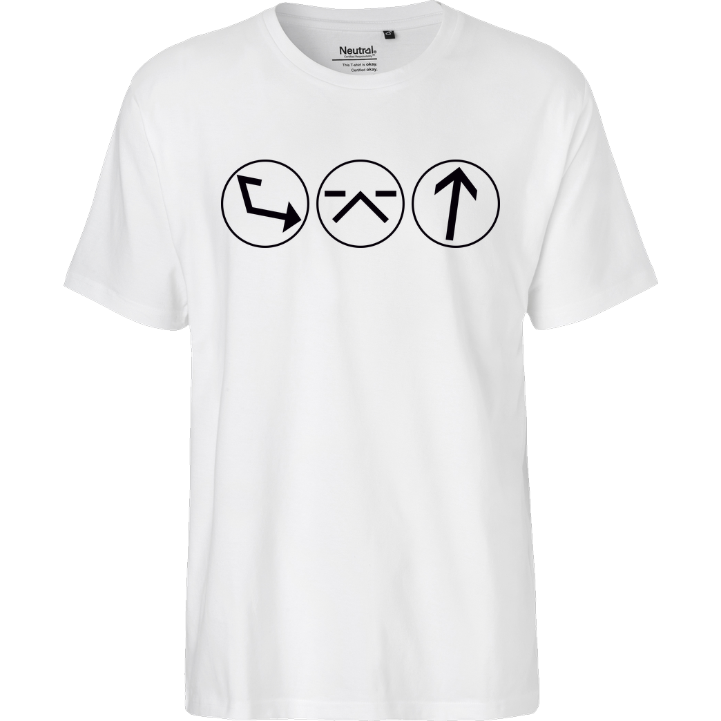 Ash5ive Ash5 - Dings T-Shirt Fairtrade T-Shirt - weiß