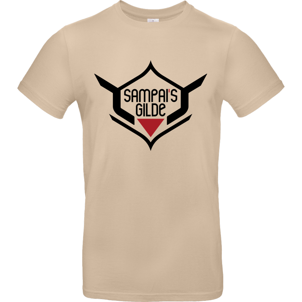 AyeSam AyeSam - Sampai's Gilde schwarz T-Shirt B&C EXACT 190 - Sand
