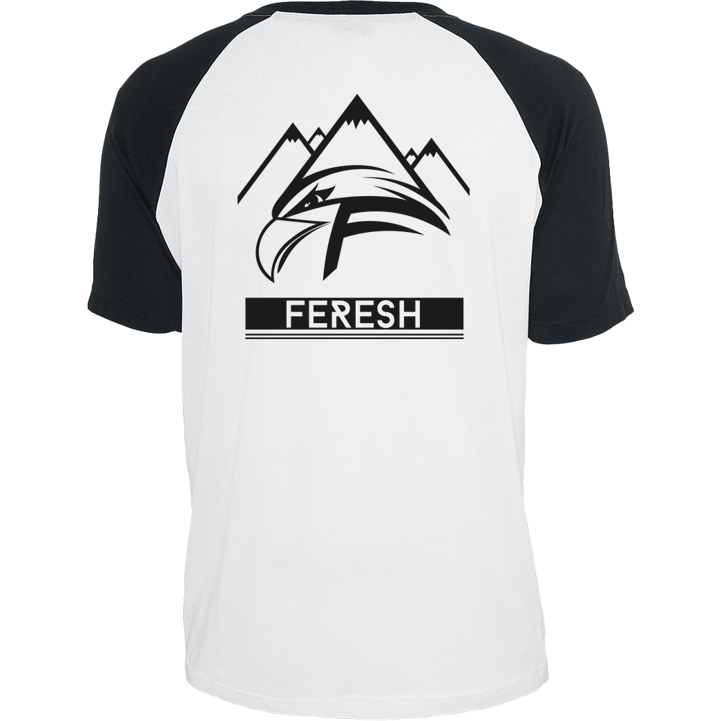 Aykan Feresh Aykan Feresh - Logo T-Shirt Raglan-Shirt weiß