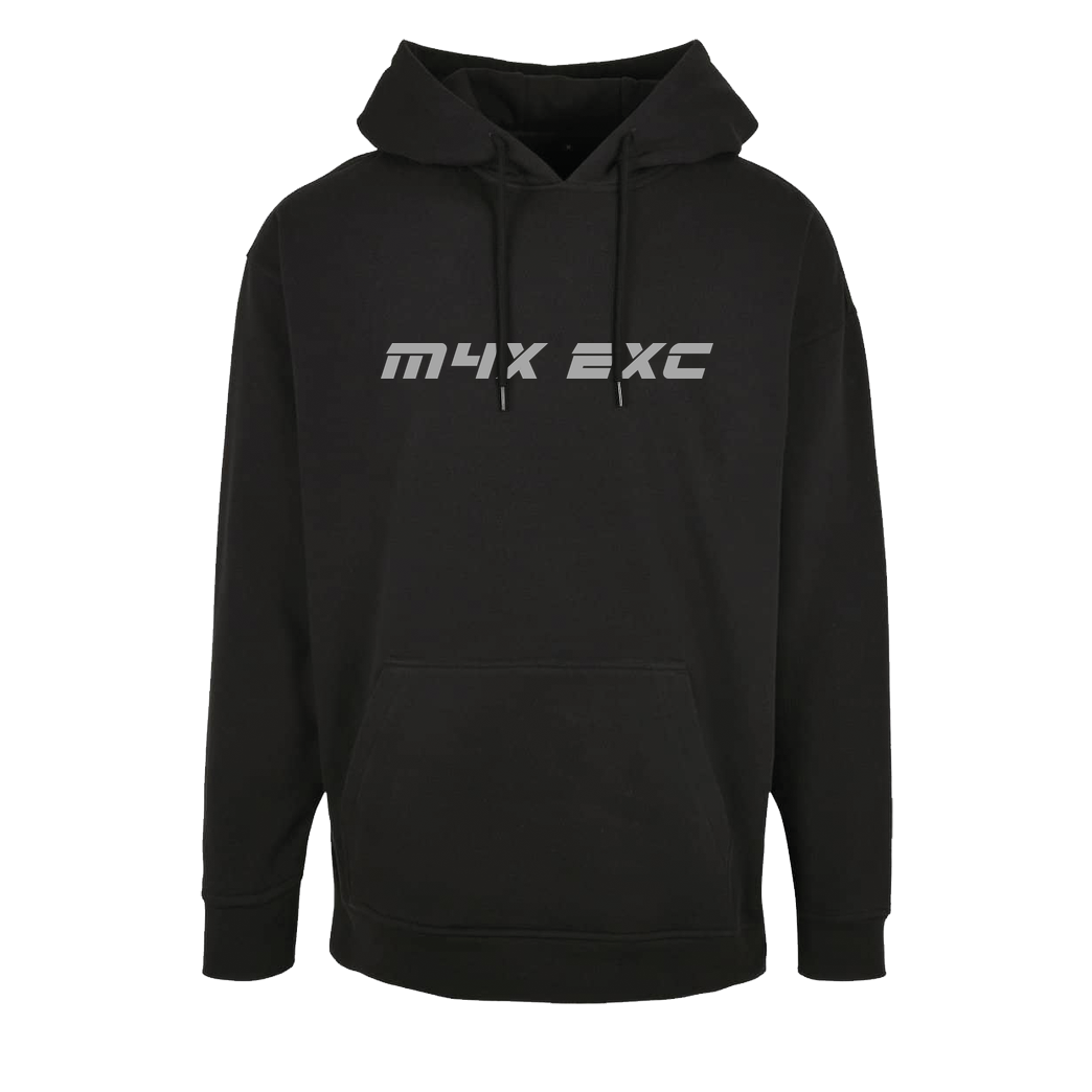 m4x_exc Back Bike Print - Colour - Logo Front Sweatshirt Oversize Hoodie