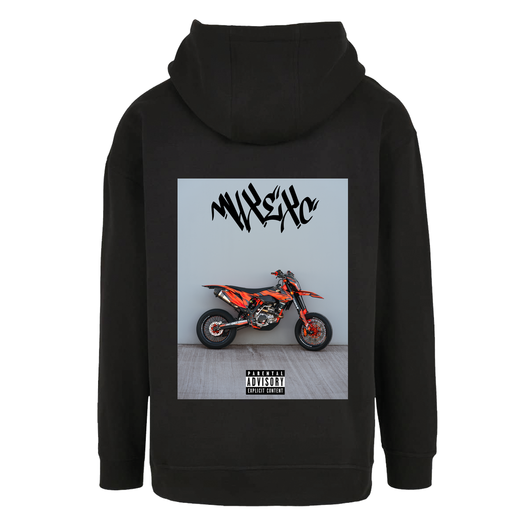 m4x_exc Back Bike Print - Colour Sweatshirt Oversize Hoodie