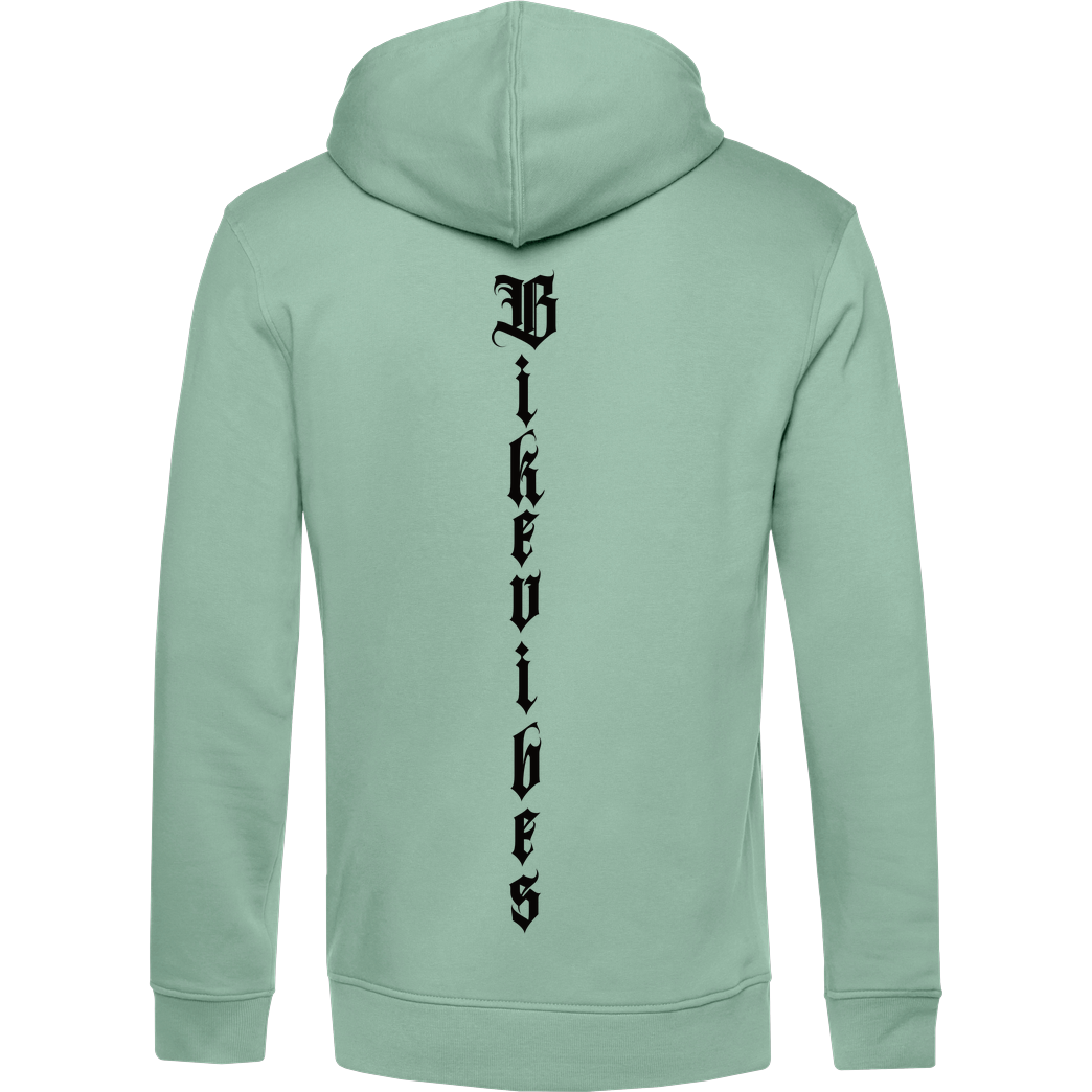 Alexia - Bikevibes Bikevibes - Collection - Definition front black Sweatshirt B&C HOODED INSPIRE - Salbei