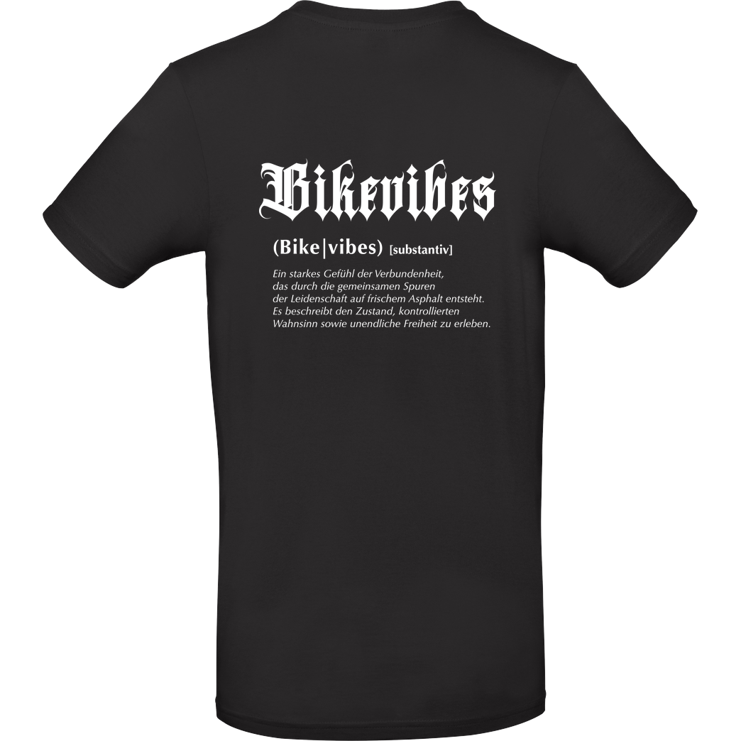 Alexia Bikevibes - Collection - Definition Shirt back T-Shirt B&C EXACT 190 - Schwarz