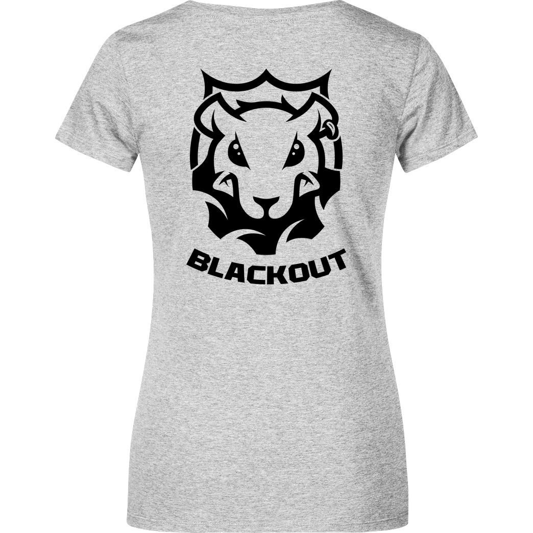 None Blackout - Landratte T-Shirt Damenshirt heather grey