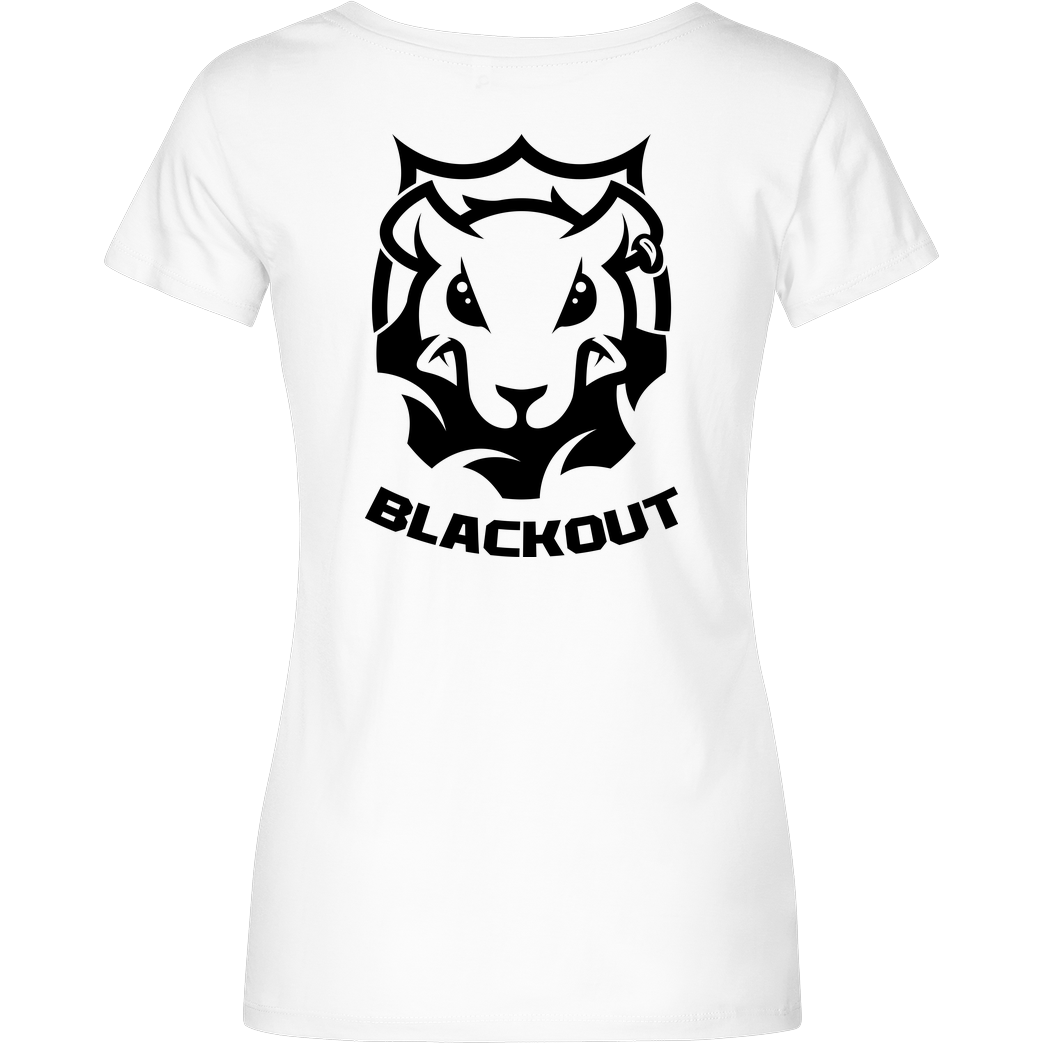 None Blackout - Landratte T-Shirt Damenshirt weiss