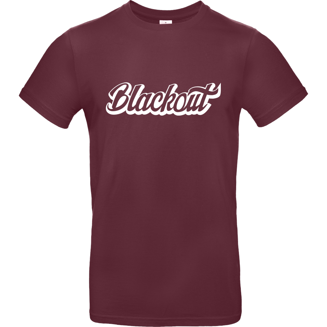Blackout Blackout - Script Logo T-Shirt B&C EXACT 190 - Bordeaux