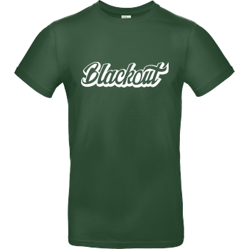 Blackout - Script Logo B&C EXACT 190 - Flaschengrün