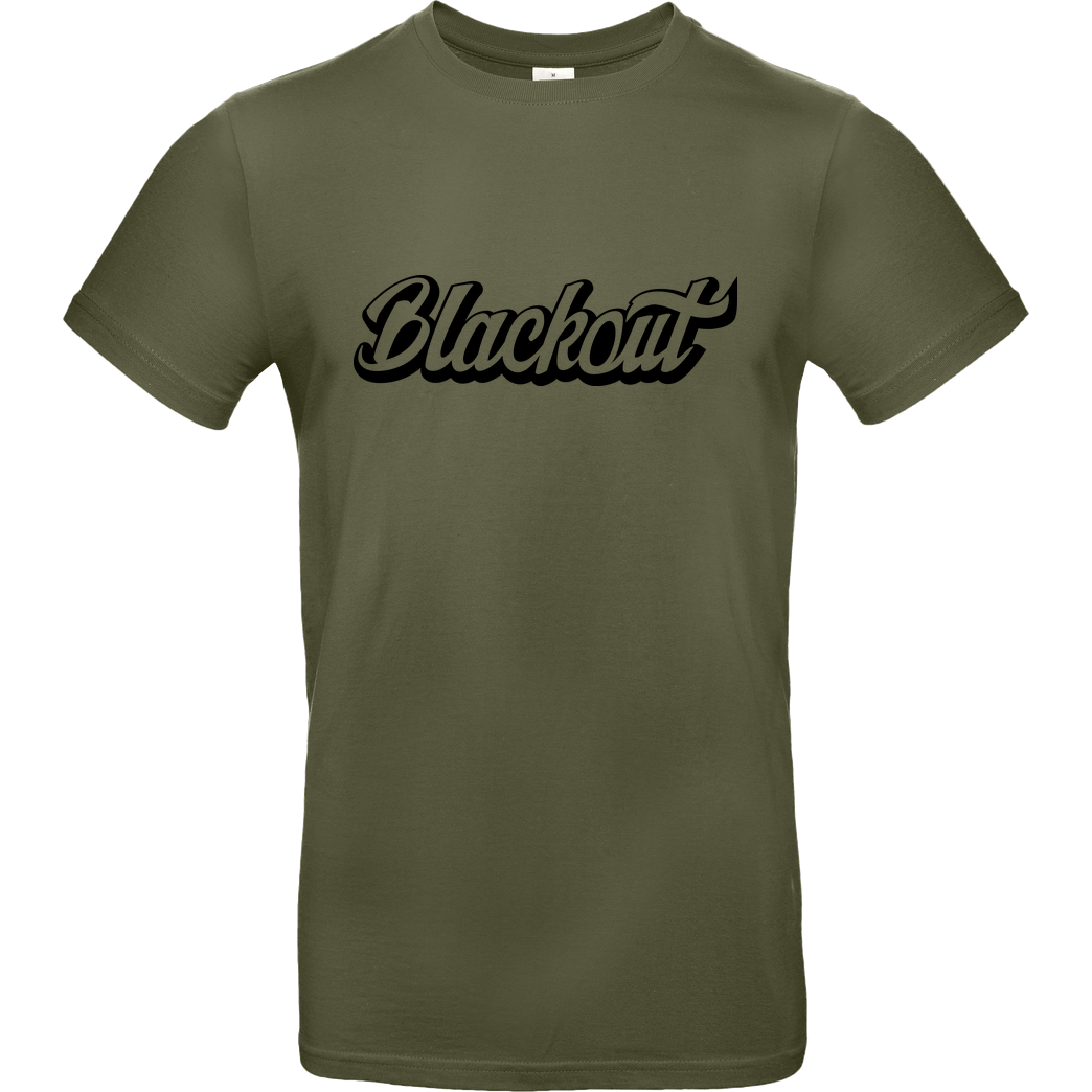 None Blackout - Script Logo T-Shirt B&C EXACT 190 - Khaki