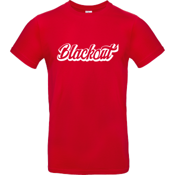 Blackout - Script Logo B&C EXACT 190 - Rot