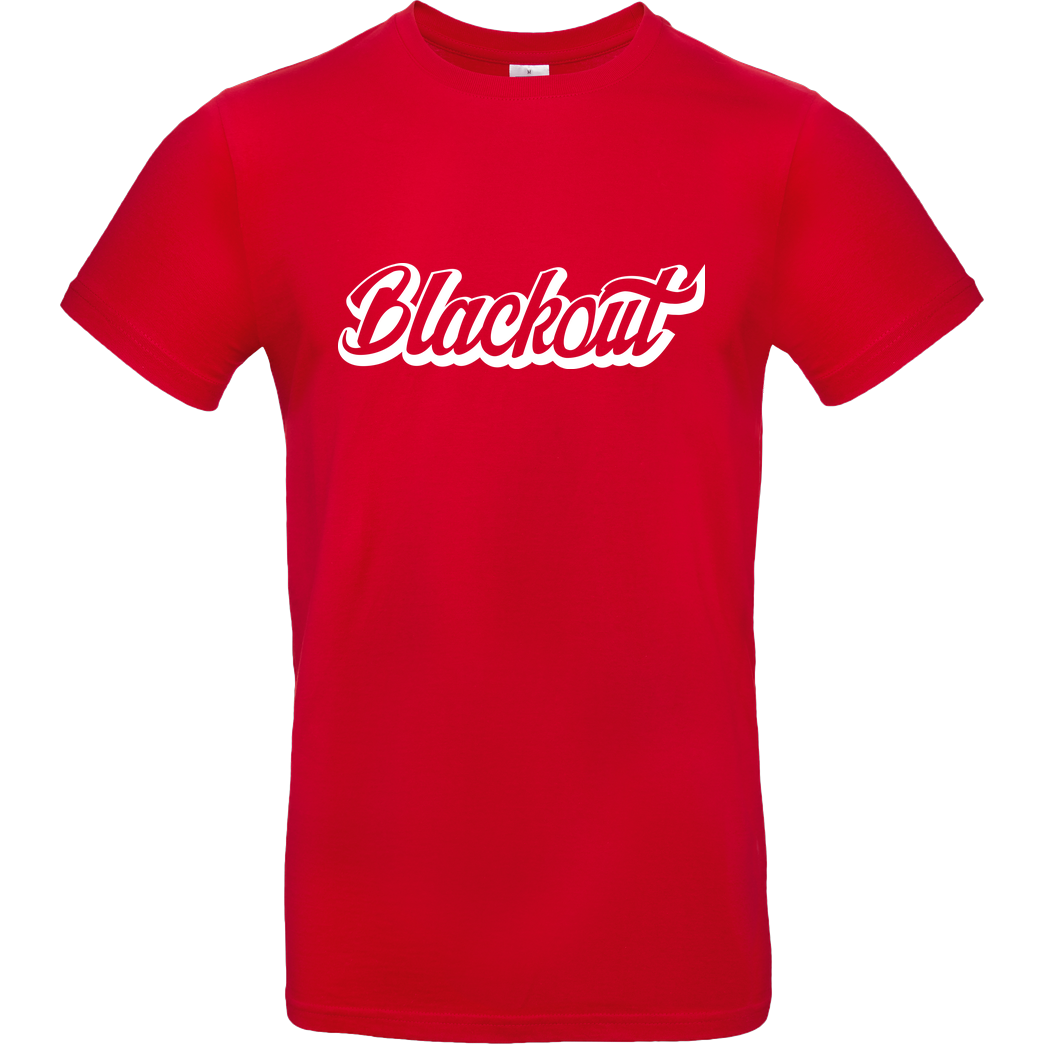 Blackout Blackout - Script Logo T-Shirt B&C EXACT 190 - Rot