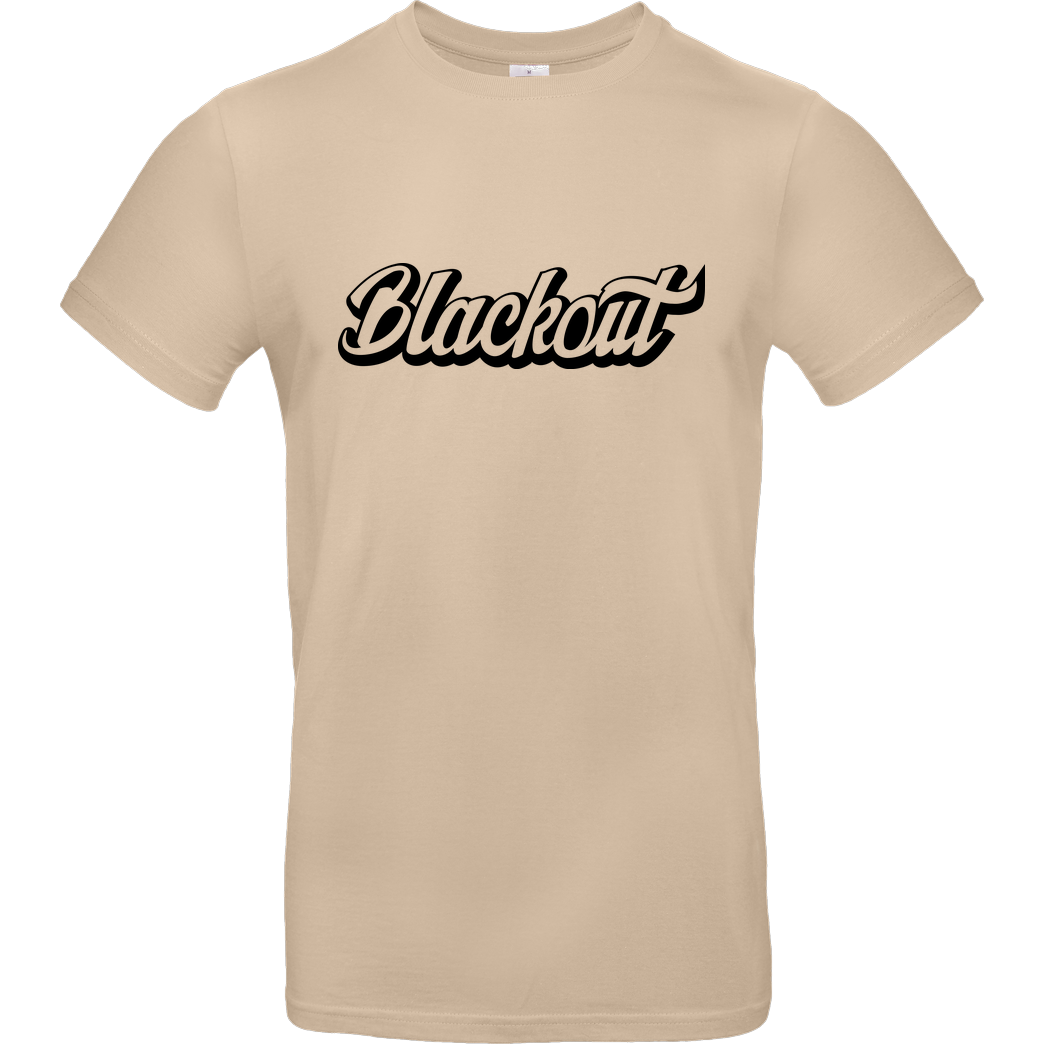 Blackout Blackout - Script Logo T-Shirt B&C EXACT 190 - Sand