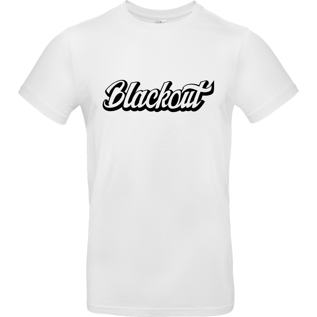 None Blackout - Script Logo T-Shirt B&C EXACT 190 - Weiß