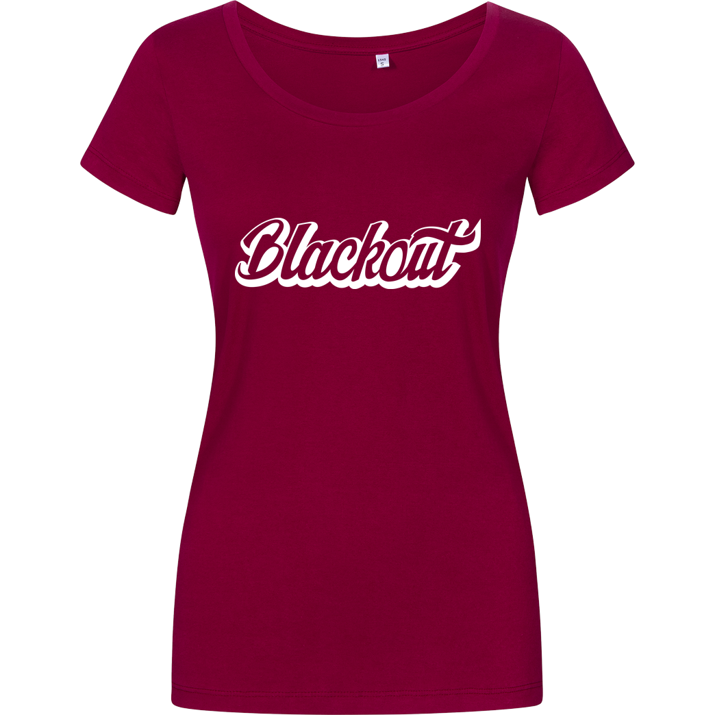 Blackout Blackout - Script Logo T-Shirt Damenshirt berry