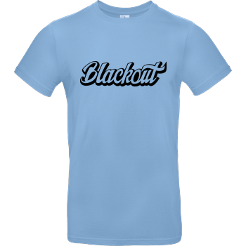 Blackout - Script Logo B&C EXACT 190 - Hellblau