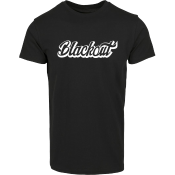 Blackout - Script Logo Hausmarke T-Shirt  - Schwarz
