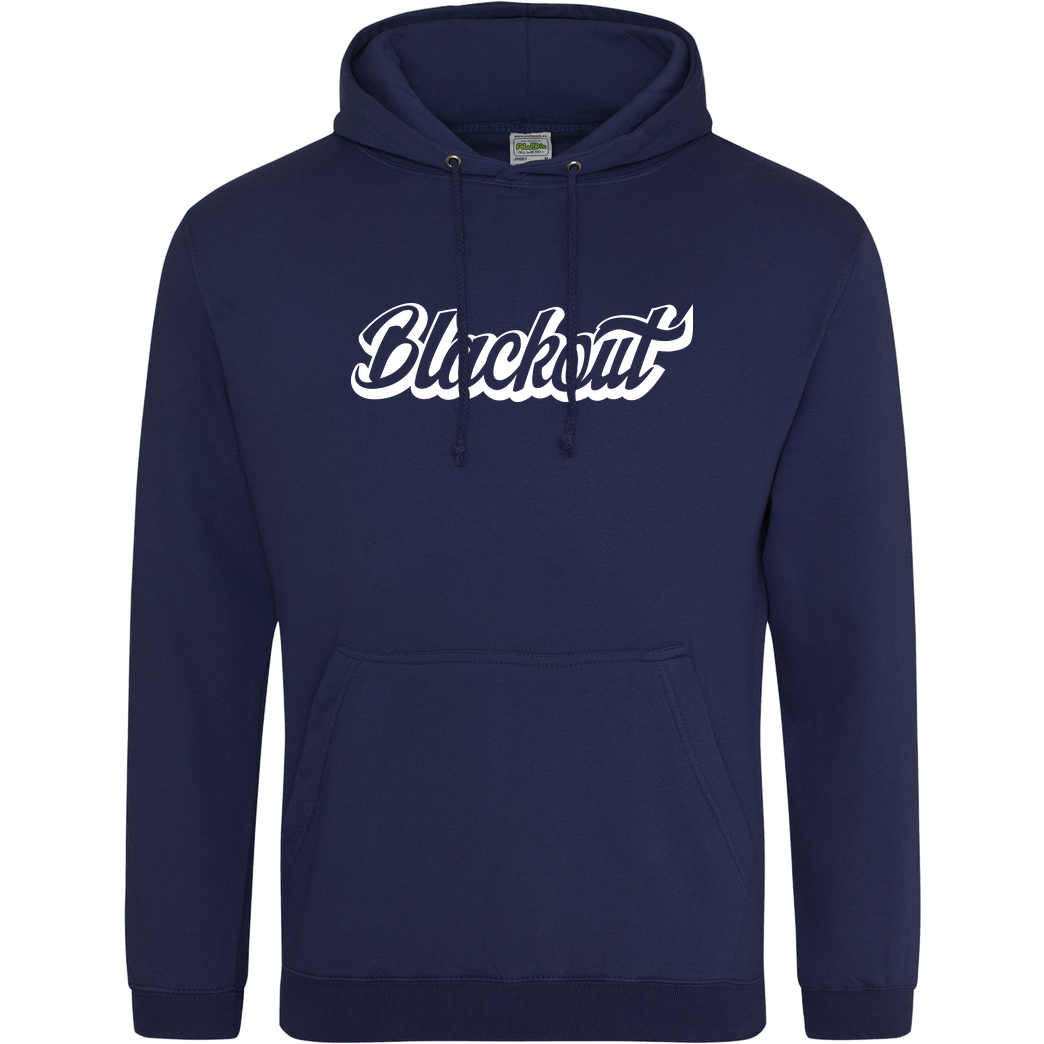 Blackout Blackout - Script Logo Sweatshirt JH Hoodie - Navy