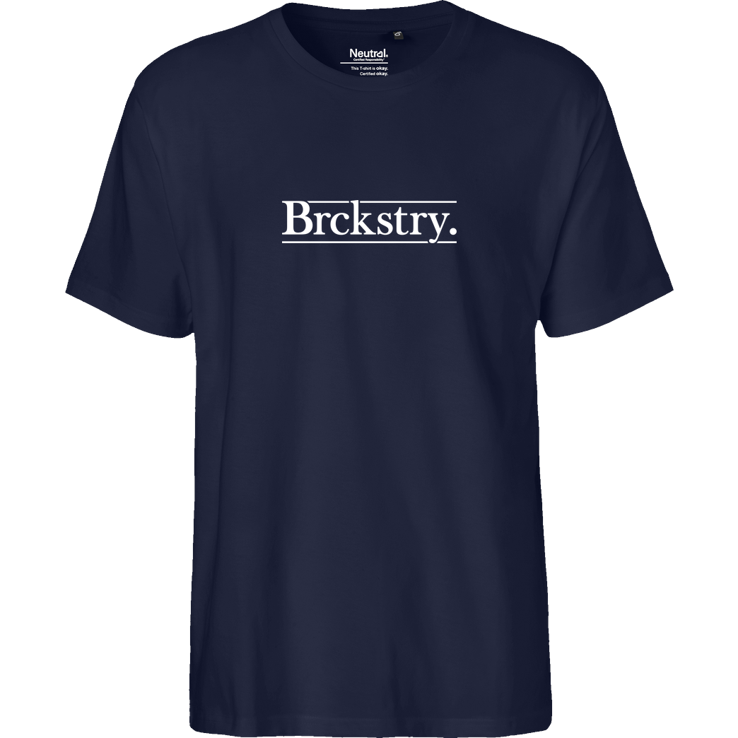 Brickstory Brickstory - Brckstry T-Shirt Fairtrade T-Shirt - navy