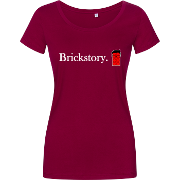 Brickstory - Original Logo Damenshirt berry