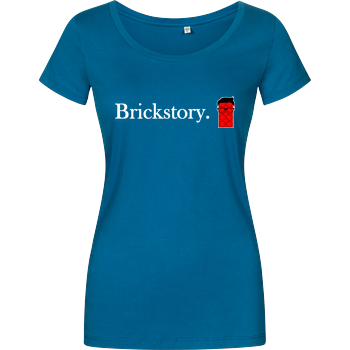 Brickstory - Original Logo Damenshirt petrol