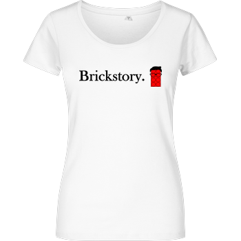 Brickstory - Original Logo Damenshirt weiss