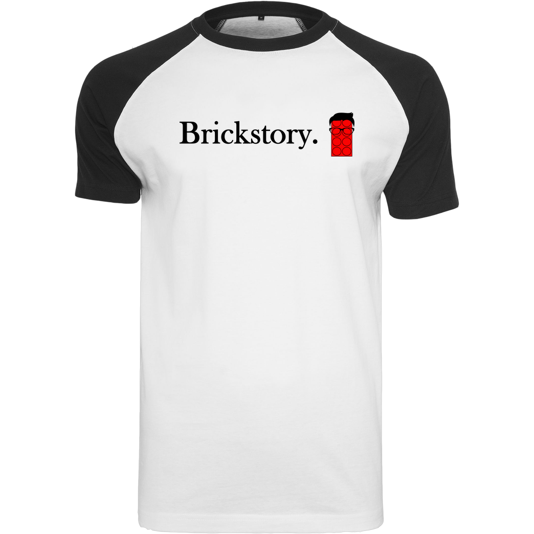 Brickstory Brickstory - Original Logo T-Shirt Raglan-Shirt weiß