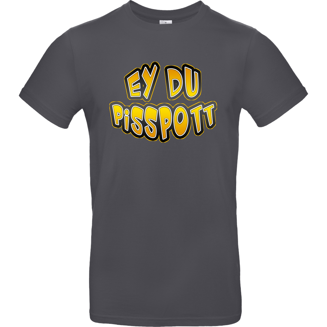 Buffkit Buffkit - Pisspott T-Shirt B&C EXACT 190 - Dark Grey