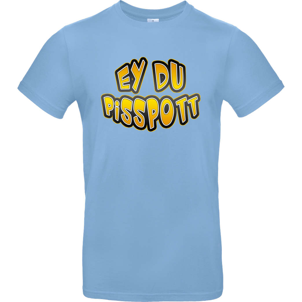 Buffkit Buffkit - Pisspott T-Shirt B&C EXACT 190 - Hellblau