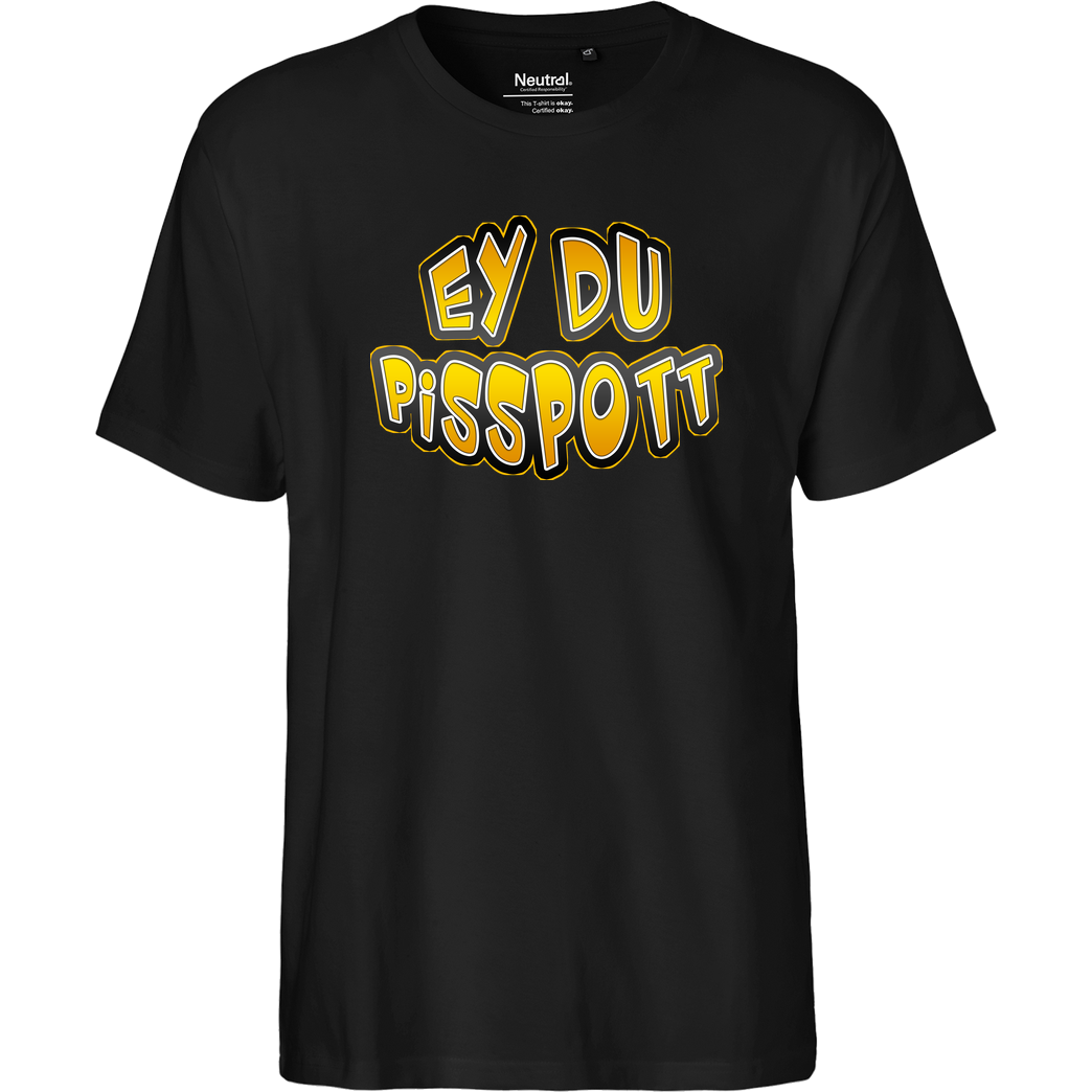 Buffkit Buffkit - Pisspott T-Shirt Fairtrade T-Shirt - schwarz