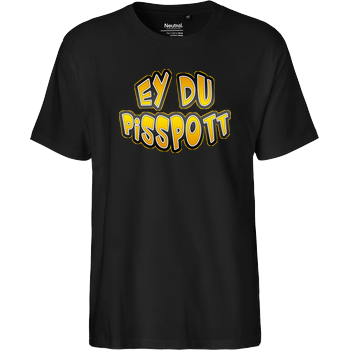 Buffkit - Pisspott Fairtrade T-Shirt - schwarz