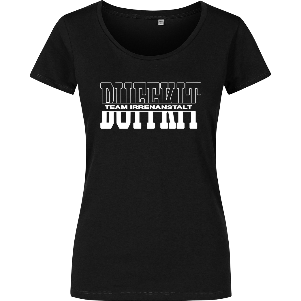 Buffkit Buffkit - Team Logo T-Shirt Damenshirt schwarz