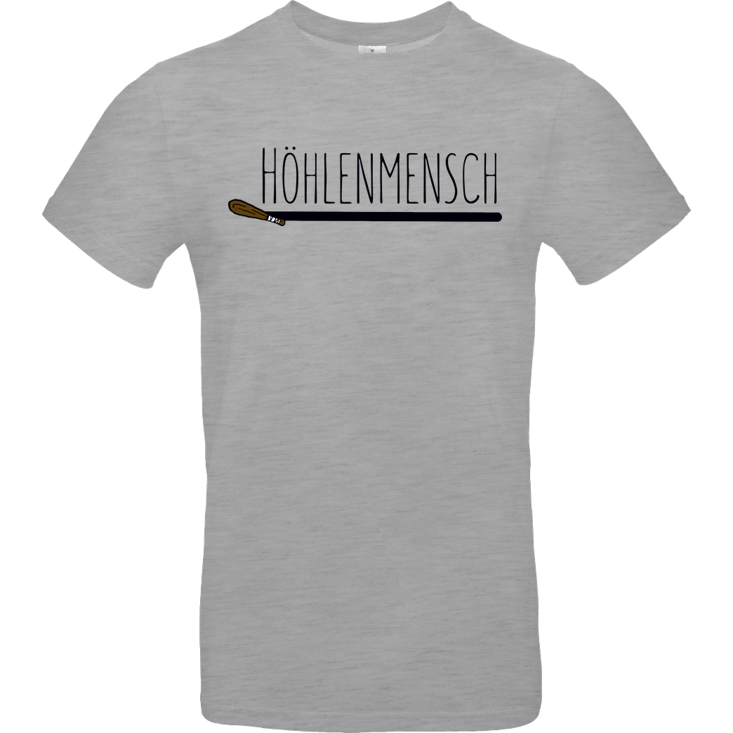 BumsDoggie BumsDoggie - Höhlenmensch T-Shirt B&C EXACT 190 - heather grey
