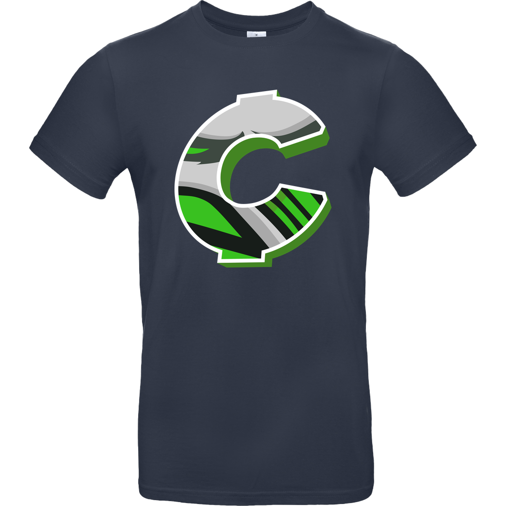 C0rnyyy C0rnyyy - Logo T-Shirt B&C EXACT 190 - Navy