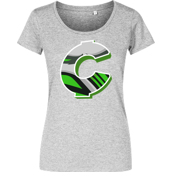 C0rnyyy - Logo Damenshirt heather grey