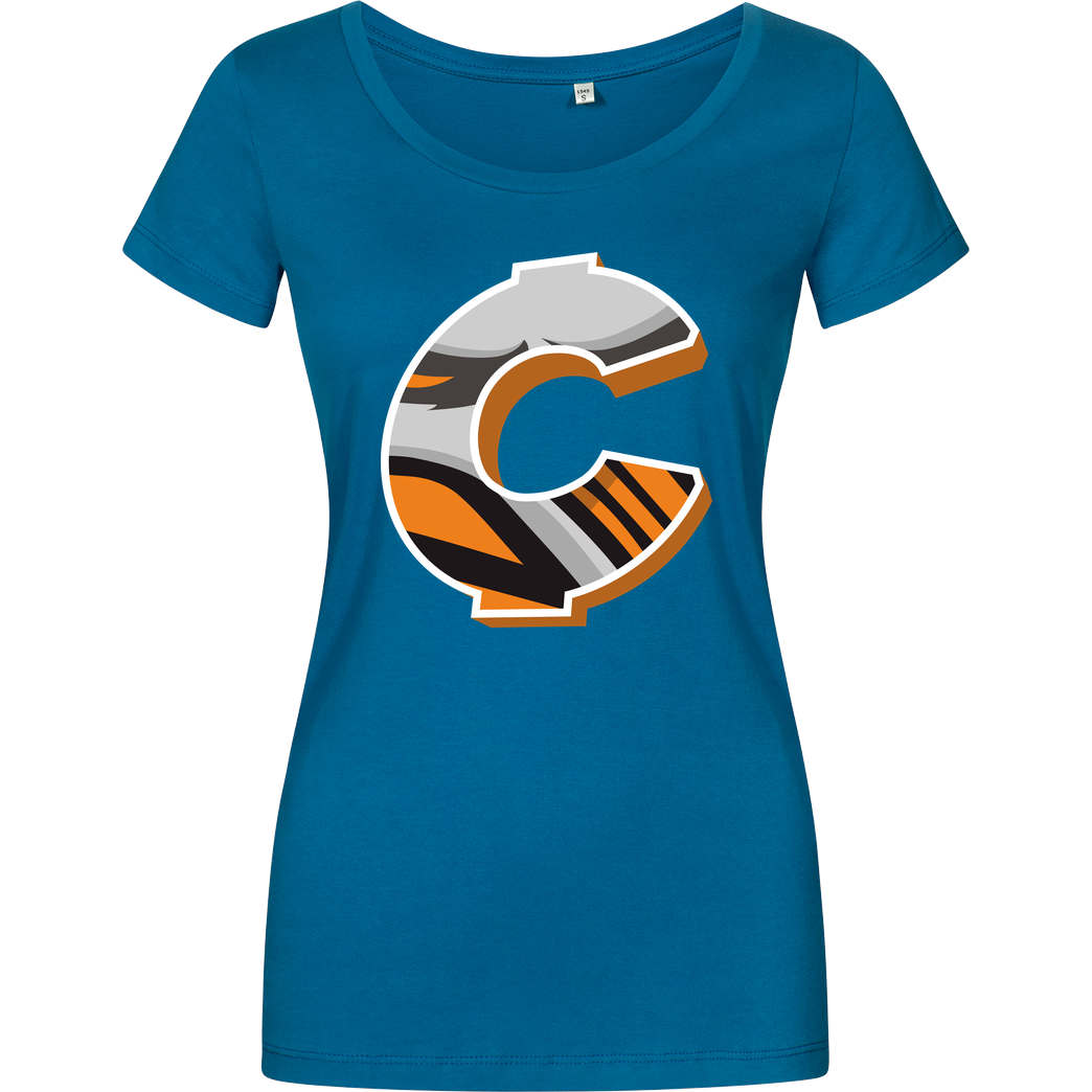 C0rnyyy C0rnyyy - Logo T-Shirt Damenshirt petrol