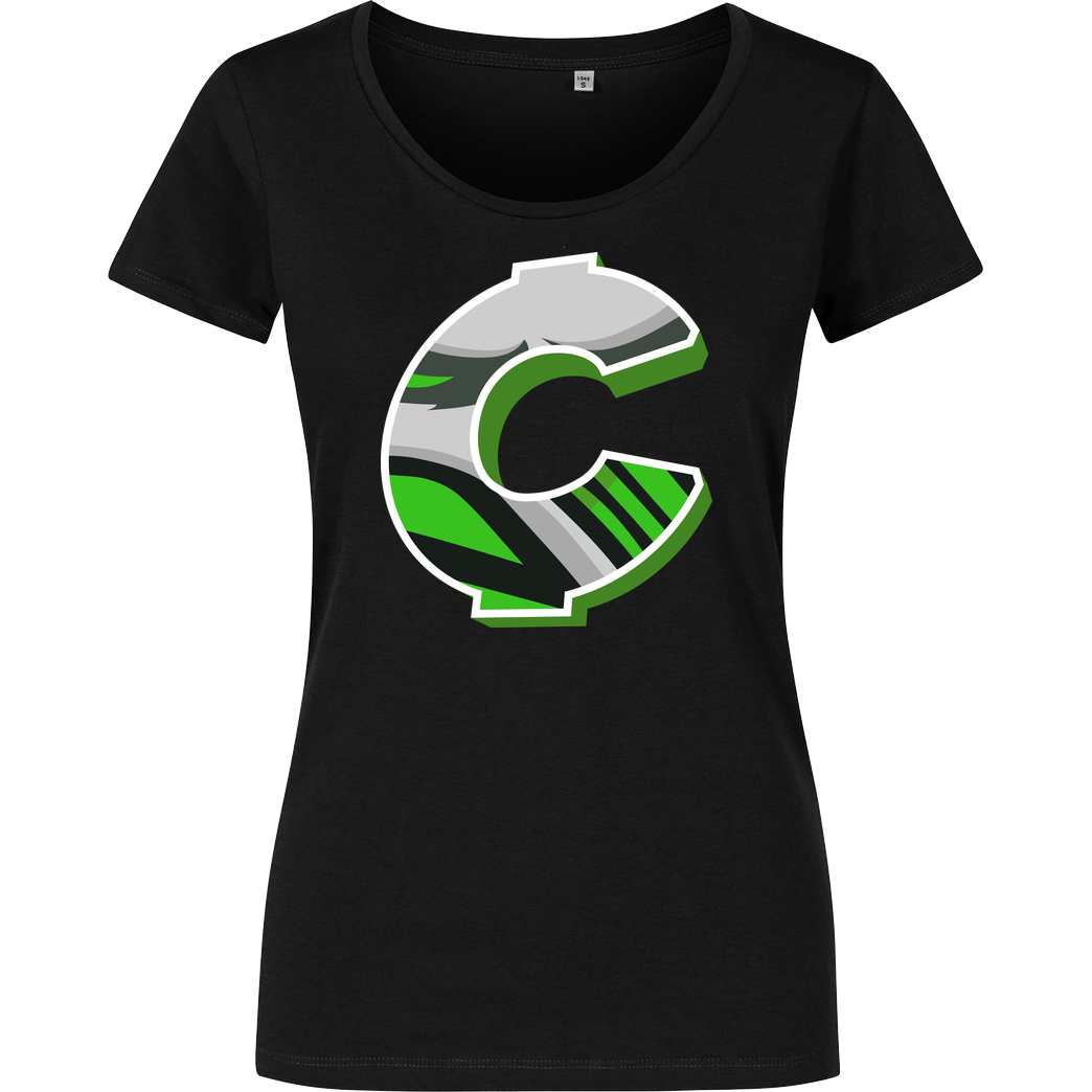 C0rnyyy C0rnyyy - Logo T-Shirt Damenshirt schwarz