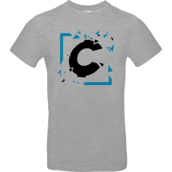 C0rnyyy - Shattered Logo B&C EXACT 190 - heather grey