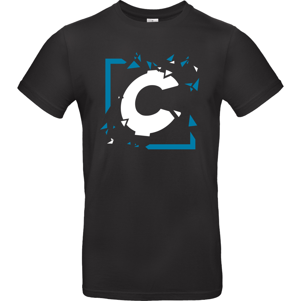 C0rnyyy C0rnyyy - Shattered Logo T-Shirt B&C EXACT 190 - Schwarz