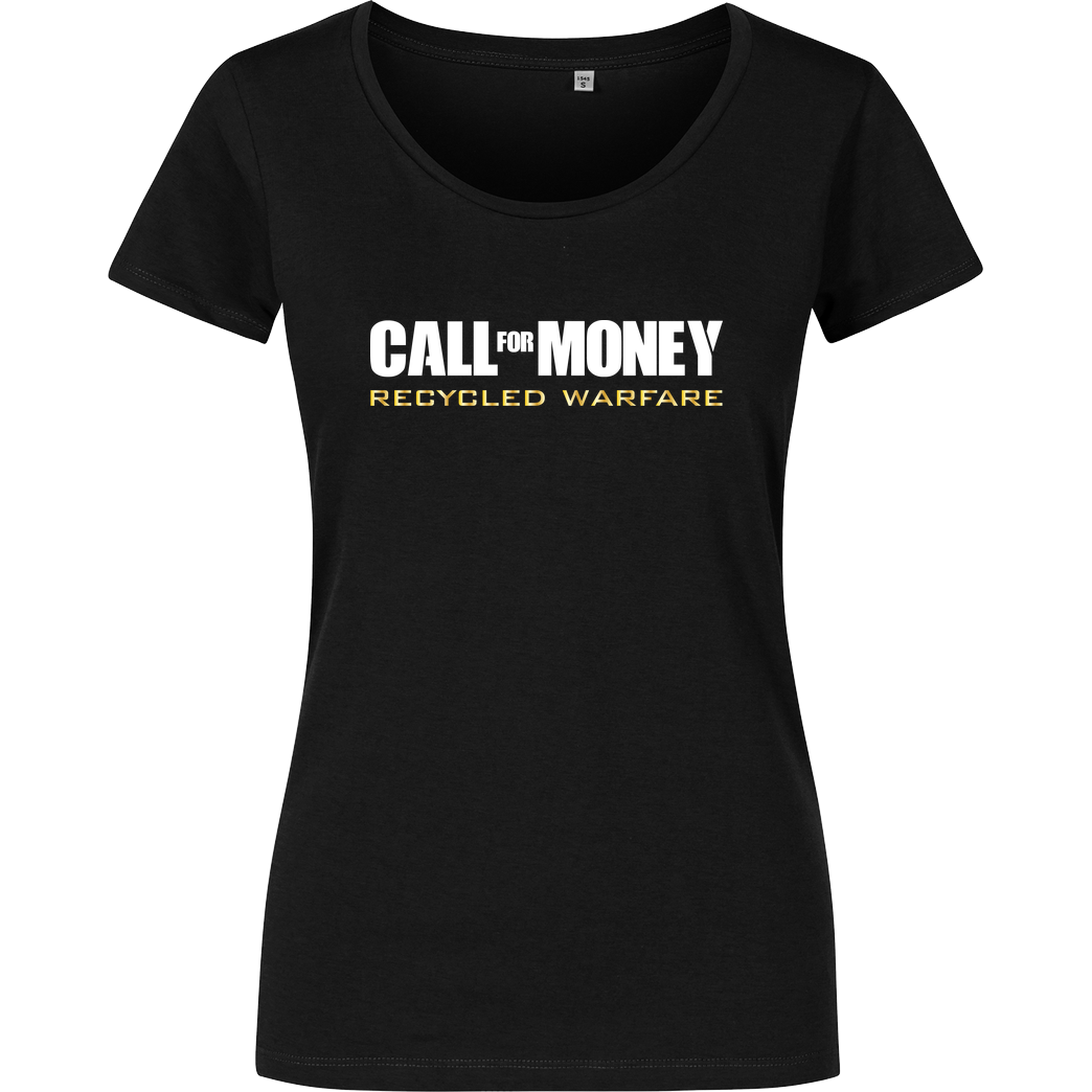 IamHaRa Call for Money T-Shirt Damenshirt schwarz