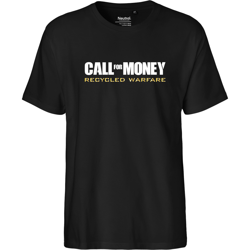 IamHaRa Call for Money T-Shirt Fairtrade T-Shirt - schwarz